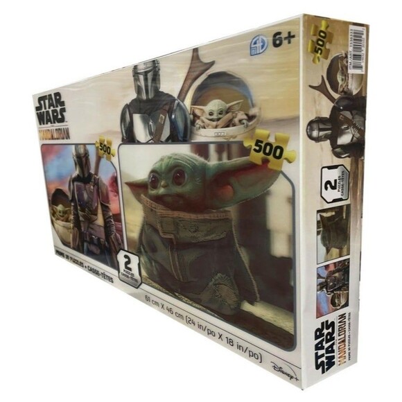 STAR WARS The Mandalorian Prime 3D Puzzles Two Pack 500 pieces (Bx 23) - Picture 2 of 8